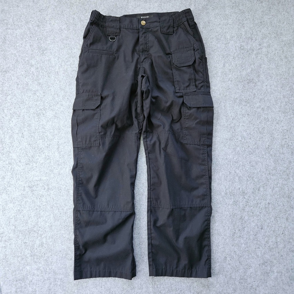 5.11 Tactical Mens XL Long Black Ripstop Cargo Pants 74280 Utility Workwear